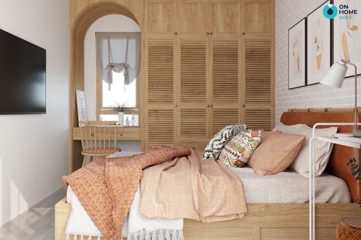 Thiết kế nội thất phòng ngủ Bắc Âu