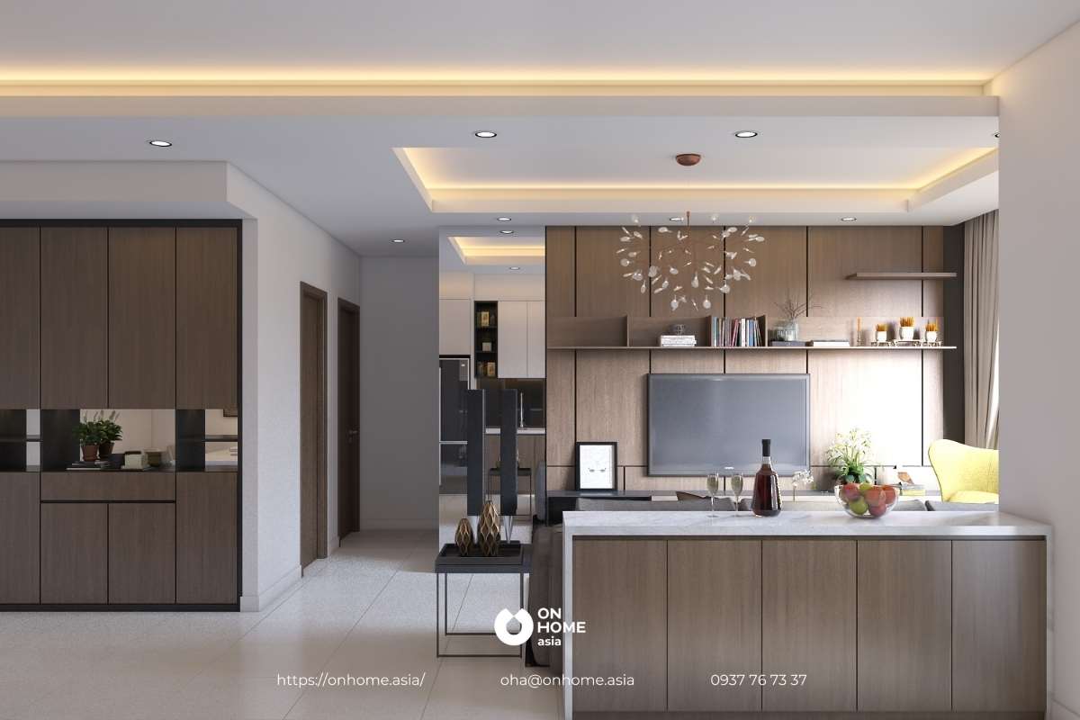 Mẫu trần thạch cao phòng bếp đẹp