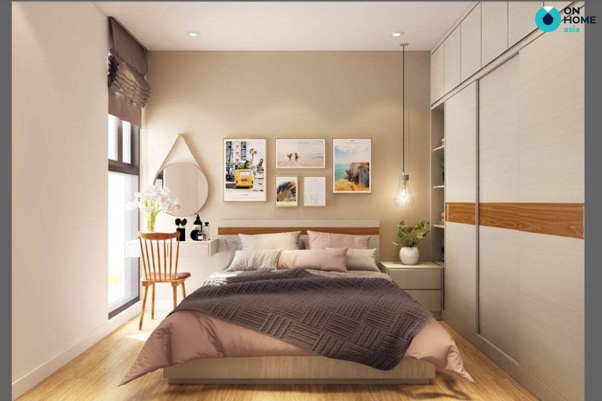 trang trí phòng ngủ 20m2 bằng đồ handmade
