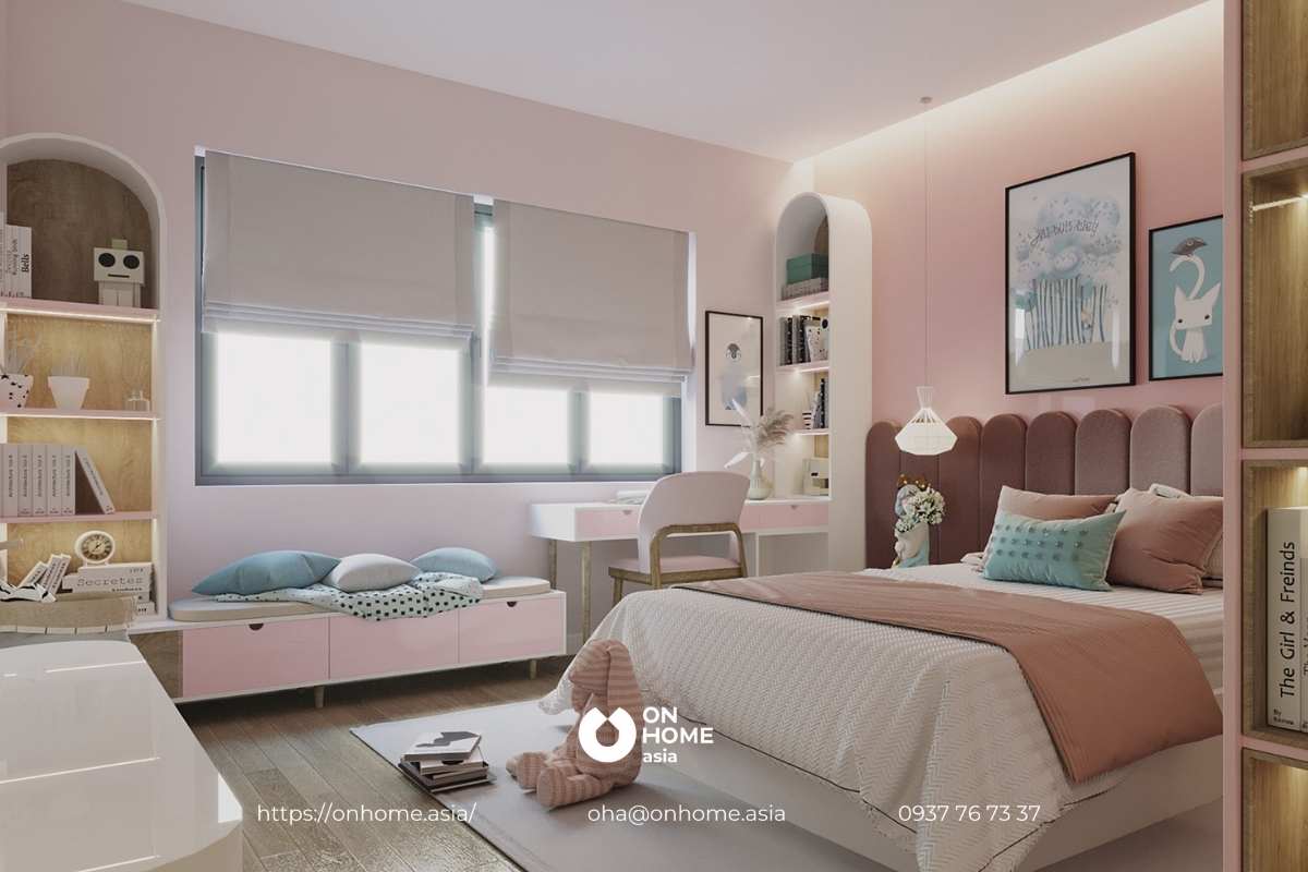 Không gian được bố trí đầy đủ ánh sáng