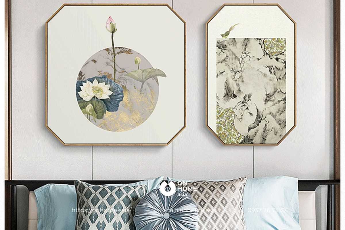 Tranh tường phòng ngủ ông bà