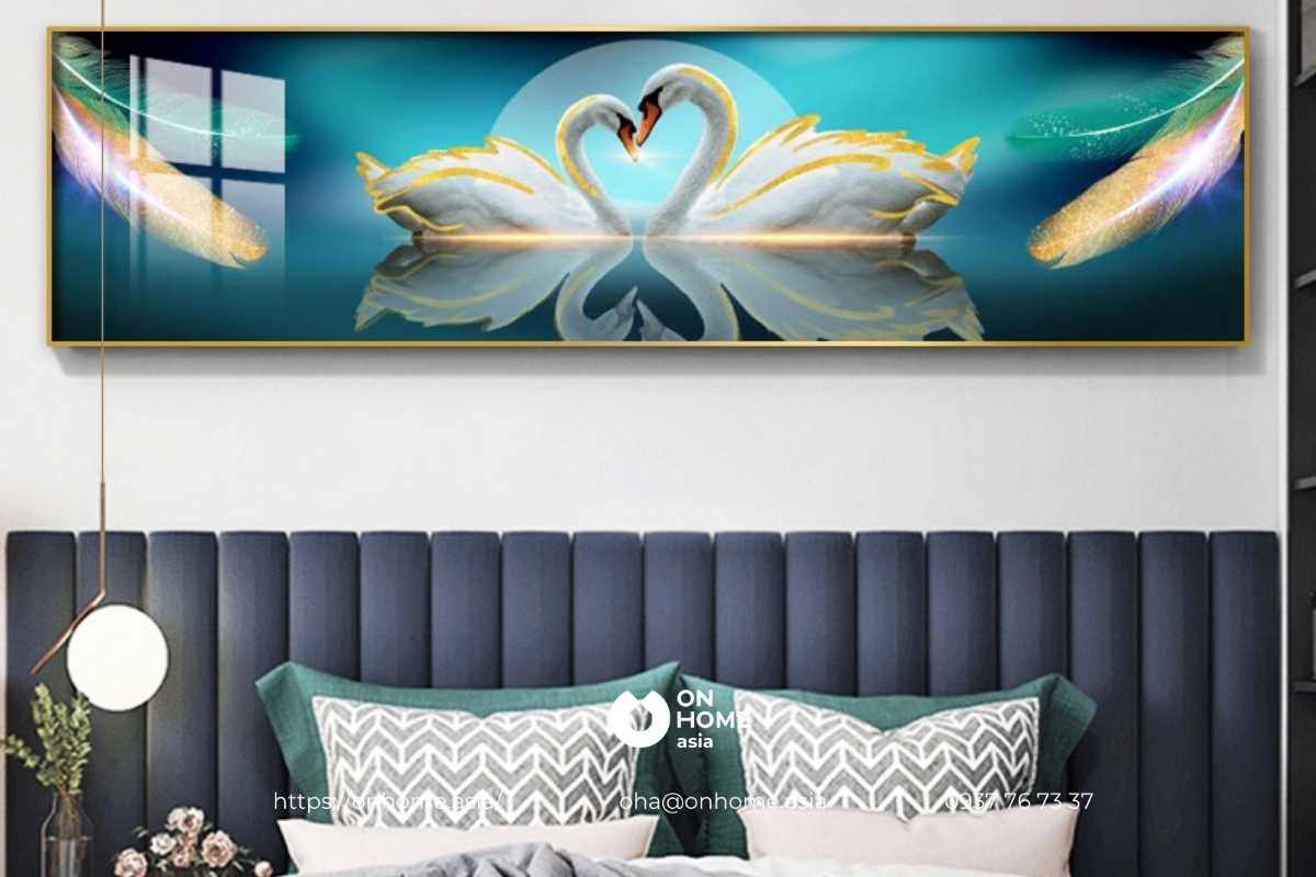 Tranh treo đầu giường ngủ vợ chồng đẹp