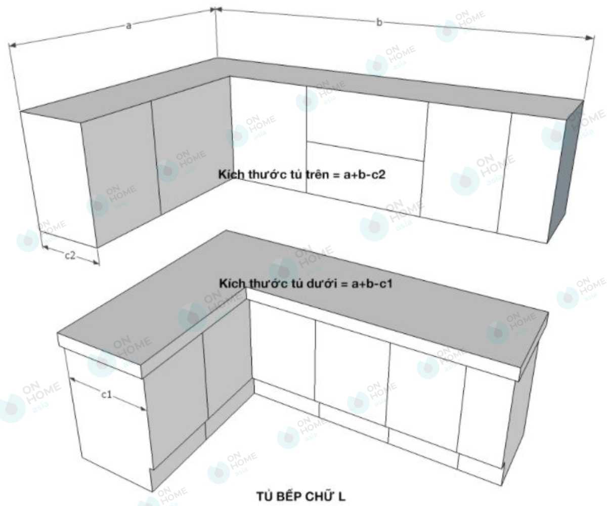 Tủ bếp chữ L