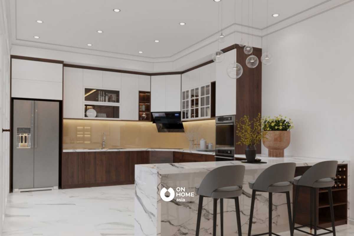 Thiết kế phòng bếp đẹp và tiện nghi