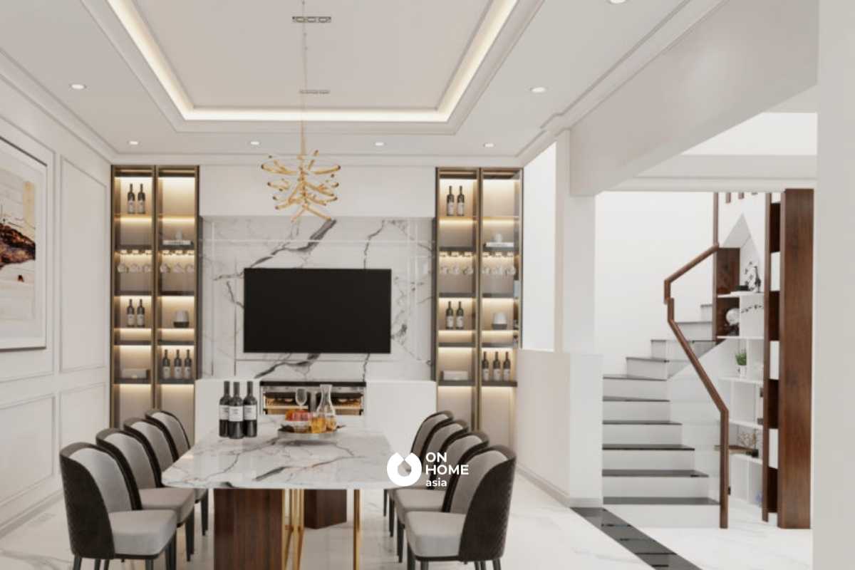 Tủ rượu phòng bếp đẹp&nbsp;