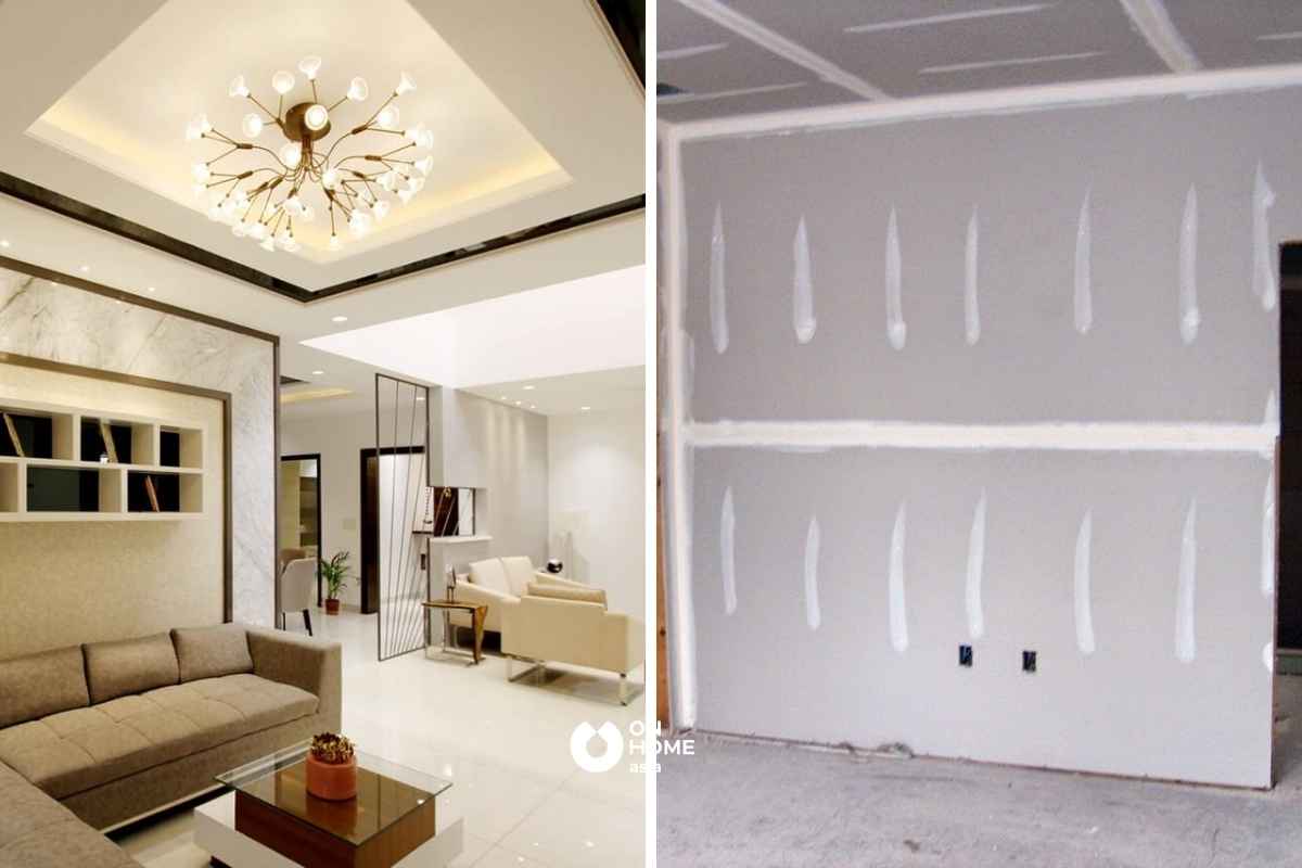 Ứng dụng của thạch cao trong nội thất