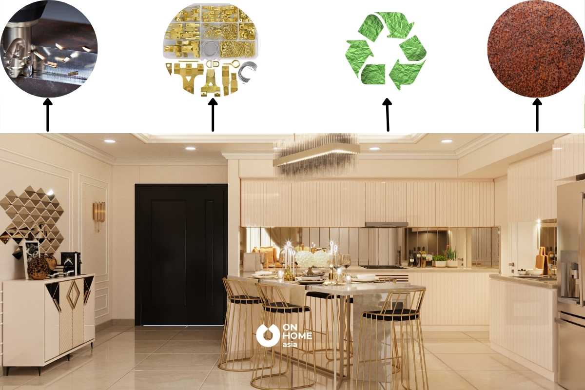 Vật liệu nội thất bằng kim loại